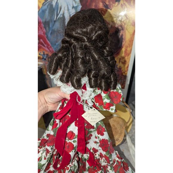 21" Madame Alexander Scarlett O`hara Doll In Rose Picnic Dress With Basket & Hat - Picture 6 of 10